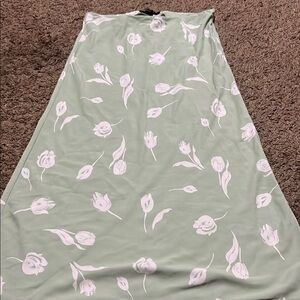 Floral Green Skirt